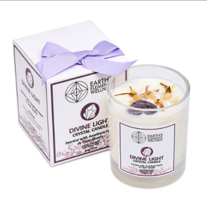 Earth's Elements - Crystal Candle Divine Light