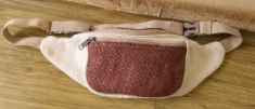 Veg Dye Hemp Fanny Pack With Brown Pocket