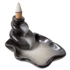 Ceramic Backflow Incense Burner - Water Lily