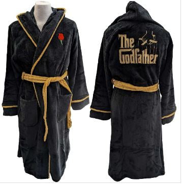 Rock Off - The Godfather 'Rose & Logo' Unisex Bathrobe