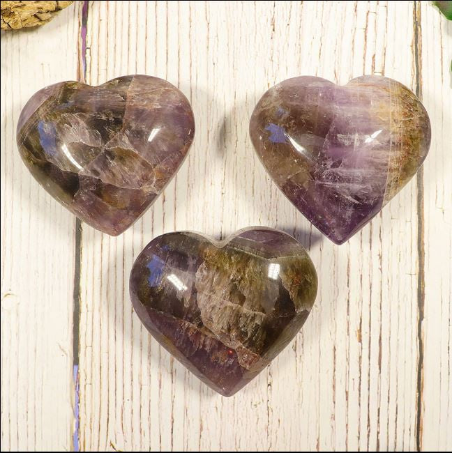 Nature's Artifacts - Super Seven Puff Heart Stone