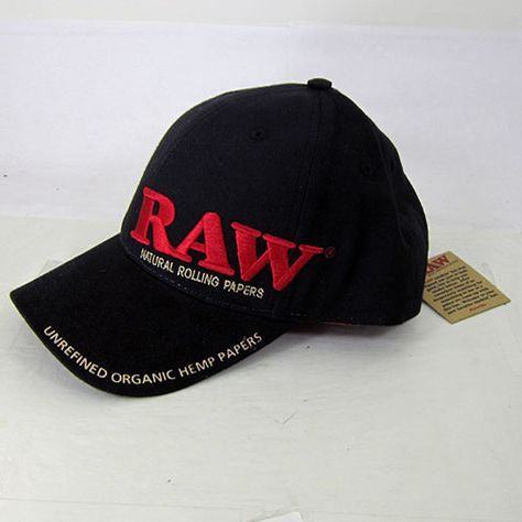 RAW Poker Hat Black Curved