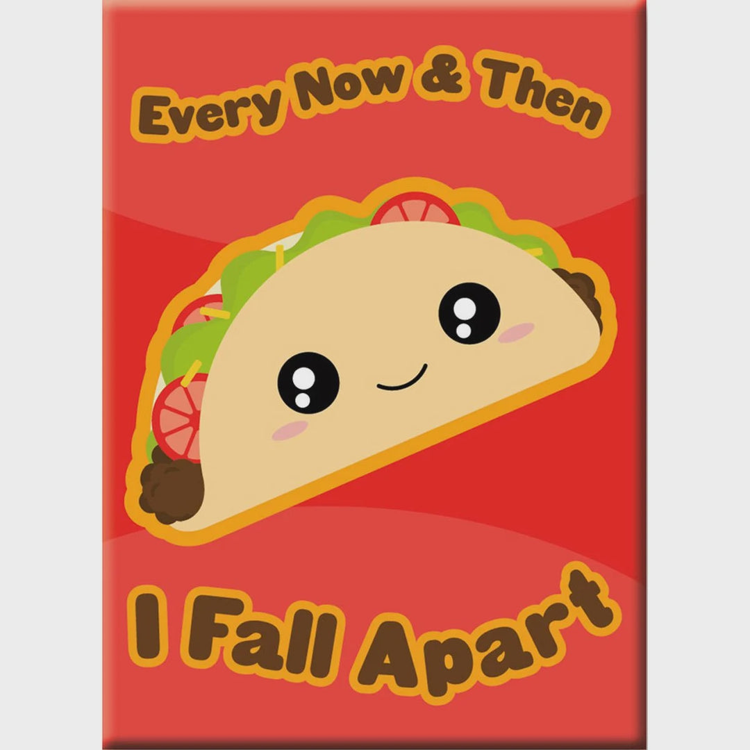 Kawaii Foods Taco Magnet 2.5" x 3.5"