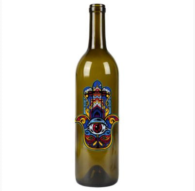 Glass Incense Smokin' Bottle - Hamsa Eye