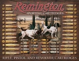 Remington Bullet Board Tin Sign