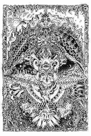 Stray Black & White Tapestry 60 x 90