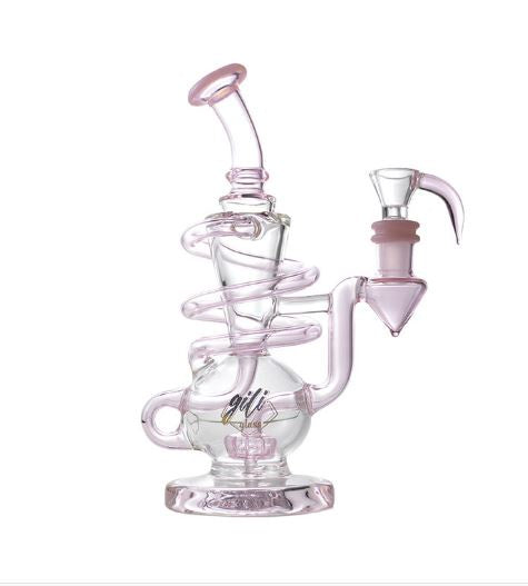 Skeye - Gili Glass 8" Spiral Perc Recycler Pipe