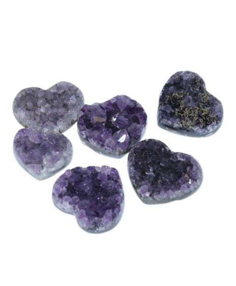 Amethyst Druzy Mini Heart