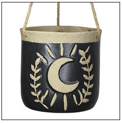 World Buyers - Moon Garden Ceramic Hanging Planter