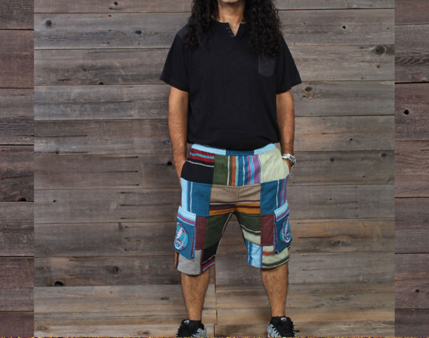 Jayli Imports - Head Stash Cotton Khadar Patchwork Men's Shorts