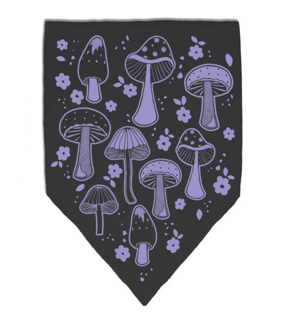 Soul Flower - Retro Mushrooms Bandana Headband