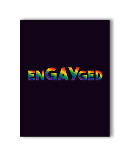 Naughty Kards - EnGAYged Greeting Card