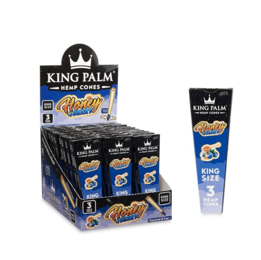 King Palms Hemp Cones King Size - Honey Berry