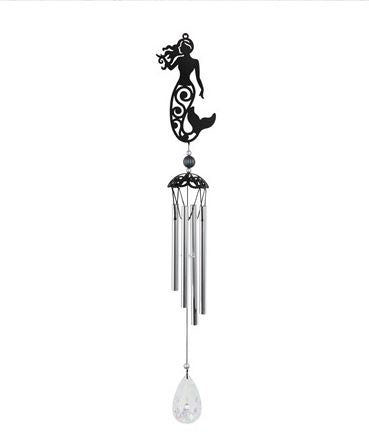 GSC - Black Metal Mermaid Wind Chime