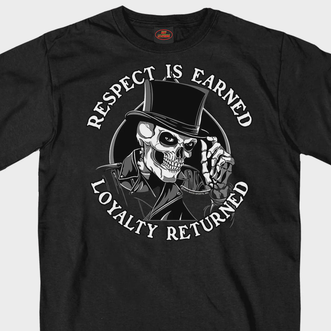 Hot Leathers - Respect Top Hat Black T-Shirt