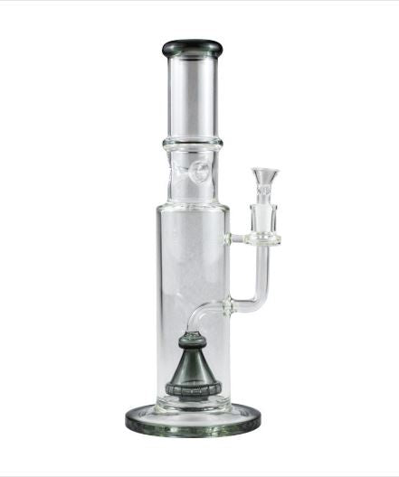 Skeye - 13" Tube Shift Pyramid Slit Perc Ice Pinch Water Pipe