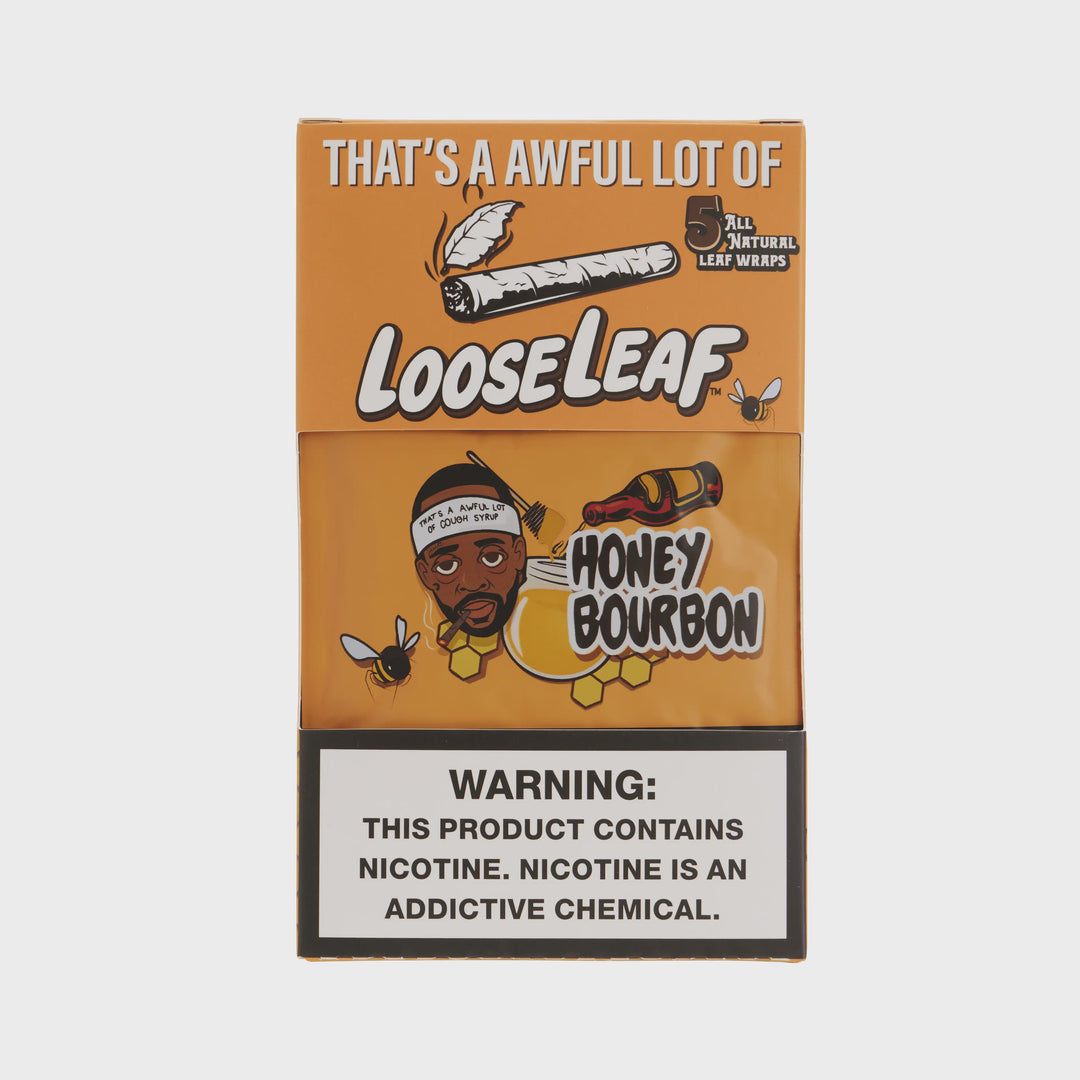 Loose Leaf Honey Bourbon Cigar Wraps 5pk
