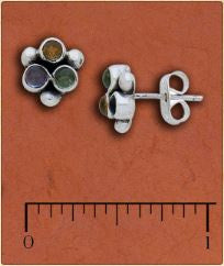 Tidepool - Peridot Iolite & Citrine Sterling Earrings