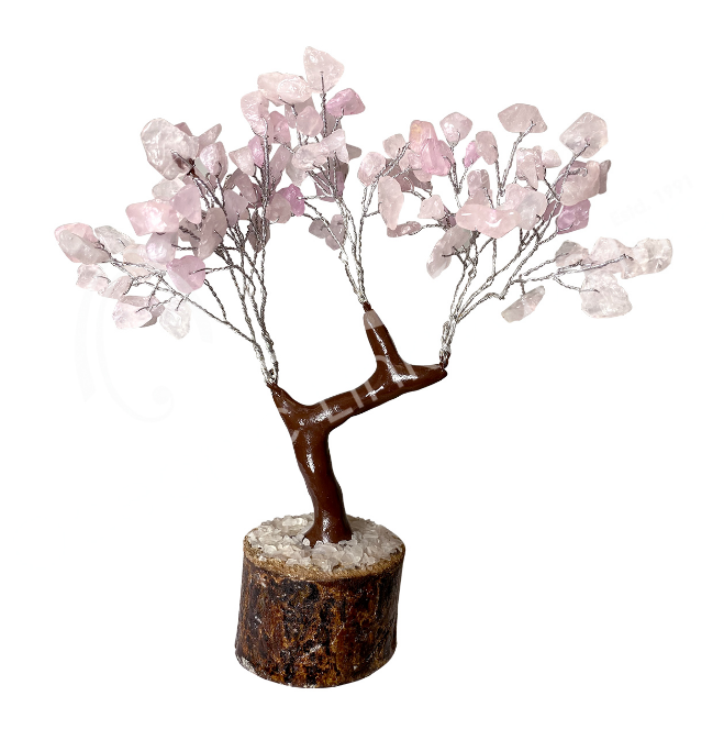 Oceanic - Rose Quartz Gemstone Tree