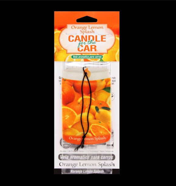 Orange Lemon Splash Car Air Freshener