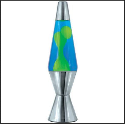 Schylling 16.3" Lava Lamp - Blue/Yellow