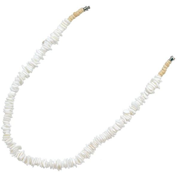 Viva Life - White Square Cut Shell Necklace