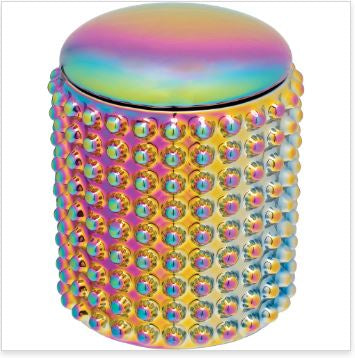 Spectrum 4" Large Dotted Ceramic Stash Jar