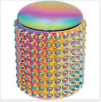 Fujima - Spectrum 4" Large Dotted Ceramic Stash Jar