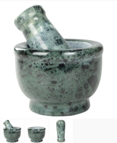 Benjamin - 2" Green Mortar & Pestle 65869