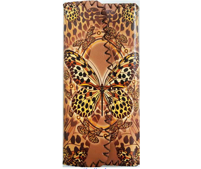 Crystal Peddler - Hand-Stitched Vegan Leather Butterfly Wallet