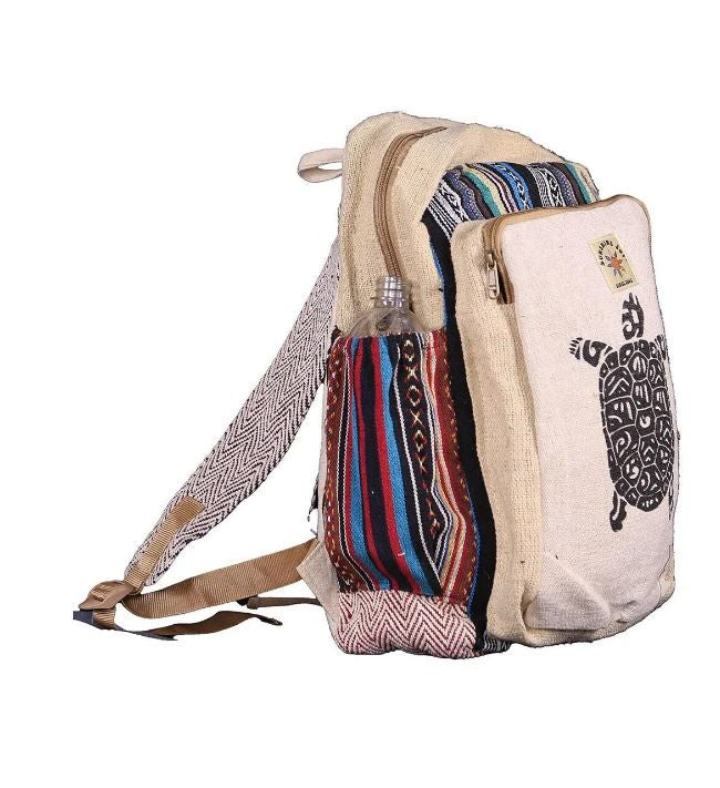 Sunshine Joy - Hemp Backpack Turtle Print