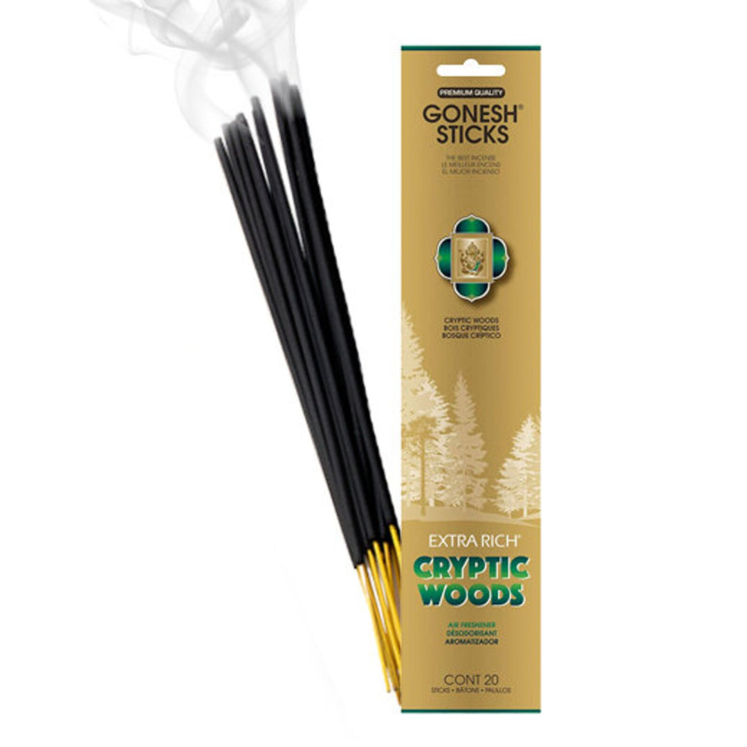Gonesh Cryptic Woods Incense Sticks 20ct.