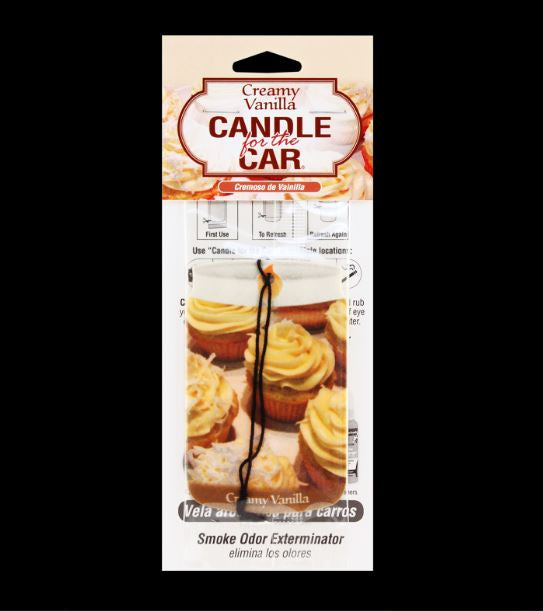 Creamy Vanilla Smoke Odor Exterminator Car Air Freshener