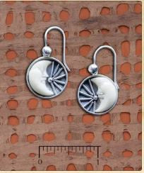Tagnua Nut Moons in Sterling Silver Earrings