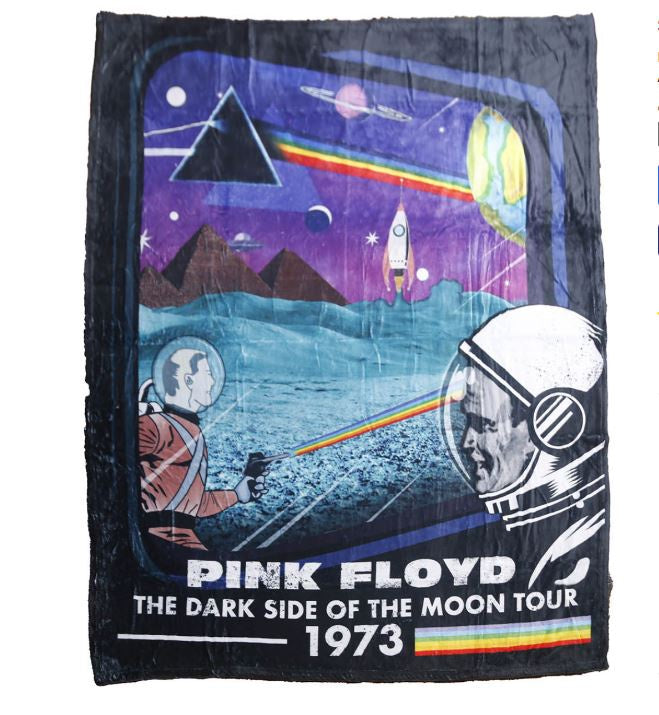 Pink Floyd - "Dark Side Of The Moon Retro" Fleece Throw Blanket