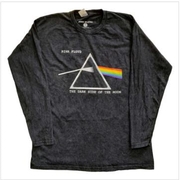 Rock Off - Pink Floyd Dark Side of the Moon Courier L-Sleeve Wash Shirt