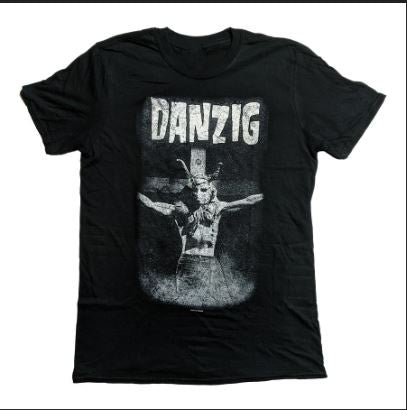 Merch Traffic - Danzig "Skullman On Cross" Mens T-Shirt