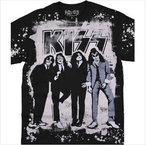 Liquid Blue - KISS "Dressed To Kill" Havok Black T-Shirt