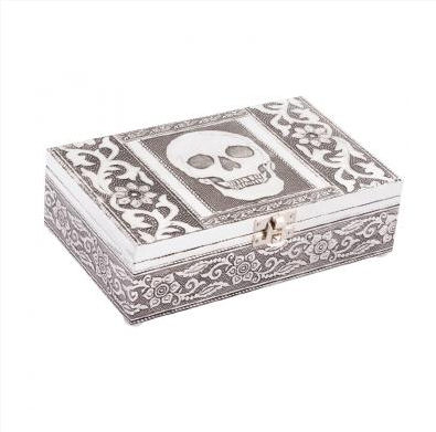 Benjamin - Silver Box w/Skull 67027