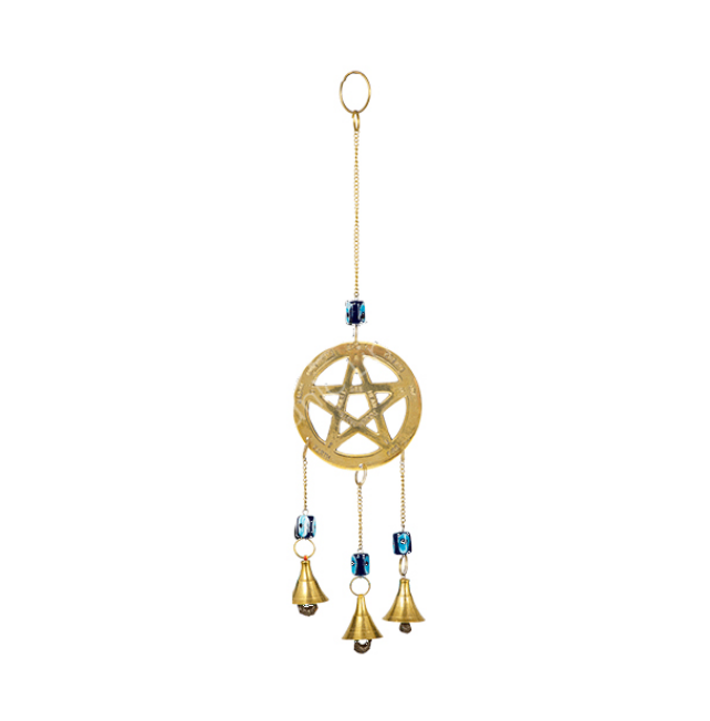 Oceanic - Hanging Pentacle w/Evil Eyes and Bells