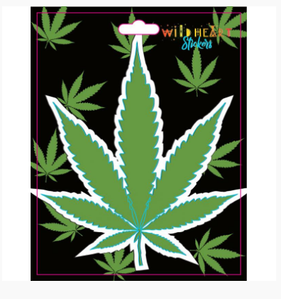 Wild Heart - Cannabis Window Sticker