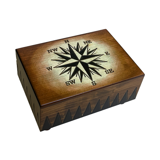 Cartography II Wood Box