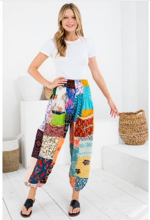 Kathmandu Imports - Cotton Patchwork Pants