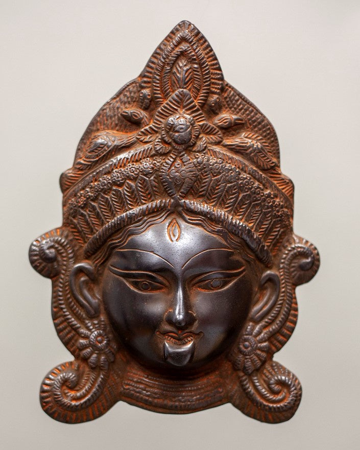 India Arts - Aluminum Kali Face Wall Hanging