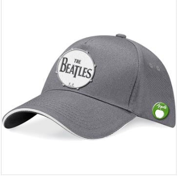 Rock Off - The Beatles "Drum" Unisex Gray Baseball Cap