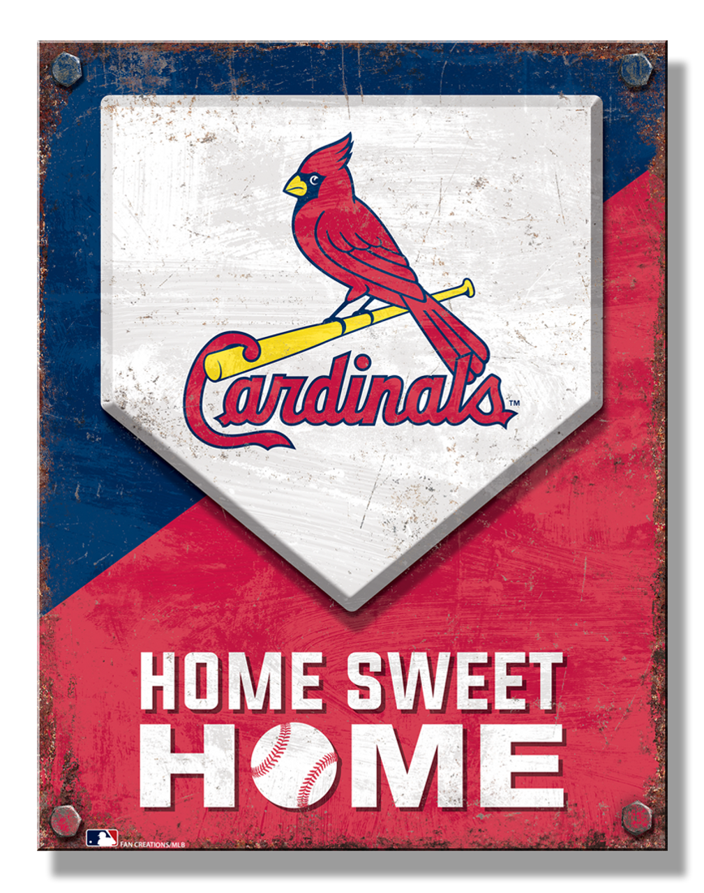 St Louis Cardinals Home Tin Sign