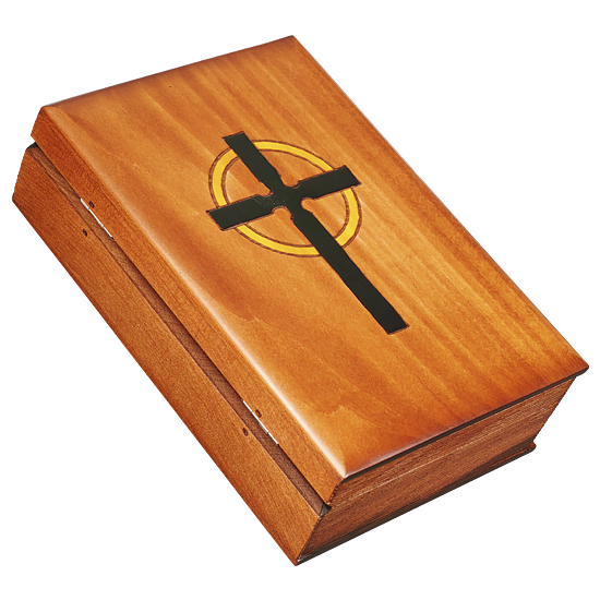 Book Shaped Bible & Cross Box