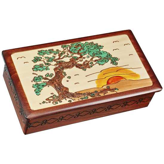 Sunset Japanese Pine Tree Box