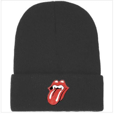 Rock Off - Rolling Stones 'Fanged Tongue' Unisex Beanie Hat