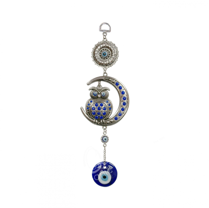 Oceanic - Evil Eye w/Owl on Moon Hanger